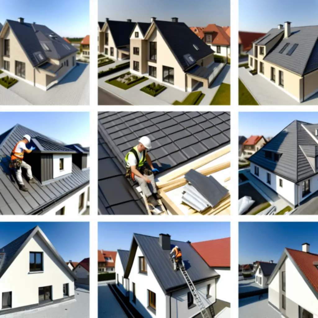 Zespół specjalistów Polskaroofing na tle zrealizowanego dachu