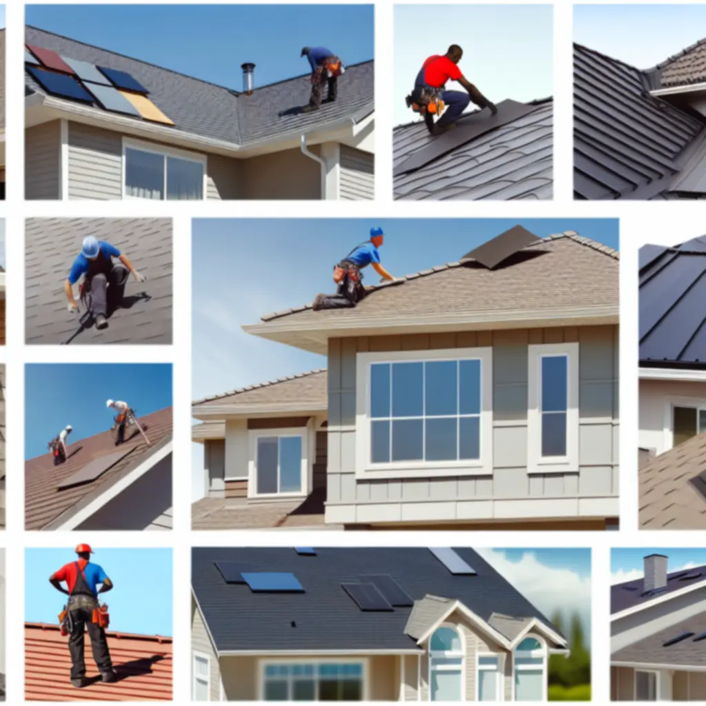 Zespół specjalistów Polskaroofing podczas prac naprawczych na dachu