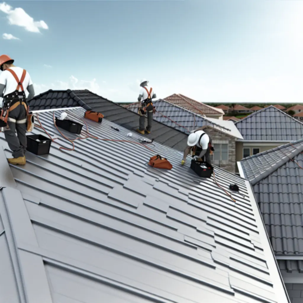 Nowoczesny dach budynku wykonany przez Polskaroofing