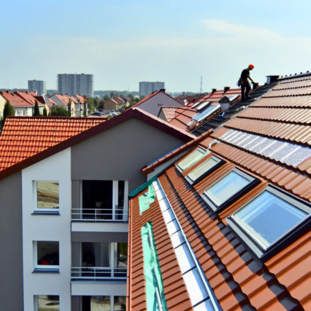 Nowoczesny dach domu jednorodzinnego wykonany przez Polskaroofing